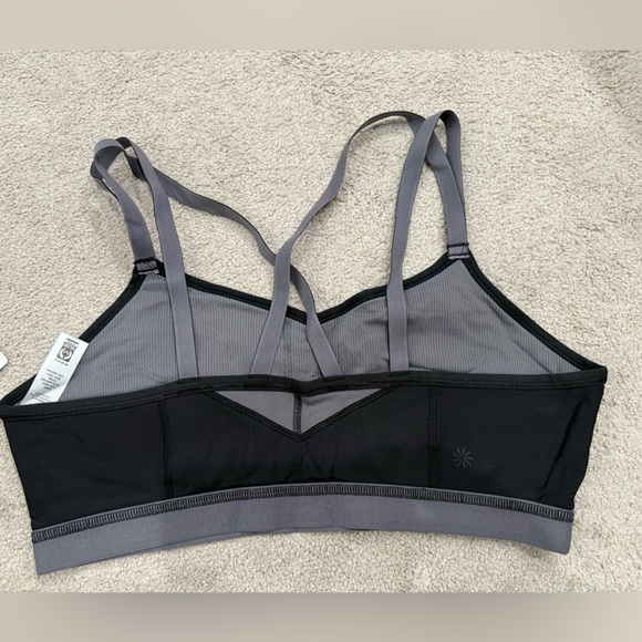 NWT Athleta Black and Gray sports bra, XL - Picture 3 of 3